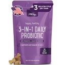 iHeartDogs 3-σε-1 Probiotic για σκύλους με κολοκύθα για βελτιωμένη Digestion & Gut Υγεία - Προβιοτικά σκύλου και Digestive Ένζυμα, 90 Count