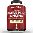 Nutrivein Korean Red Panax Ginseng 1600mg – Extra Strength Formula – 180 κάψουλες – Ενίσχυση της ενέργειας, ψυχική εστίαση & ανοσοποιητική υγεία Φυσικά