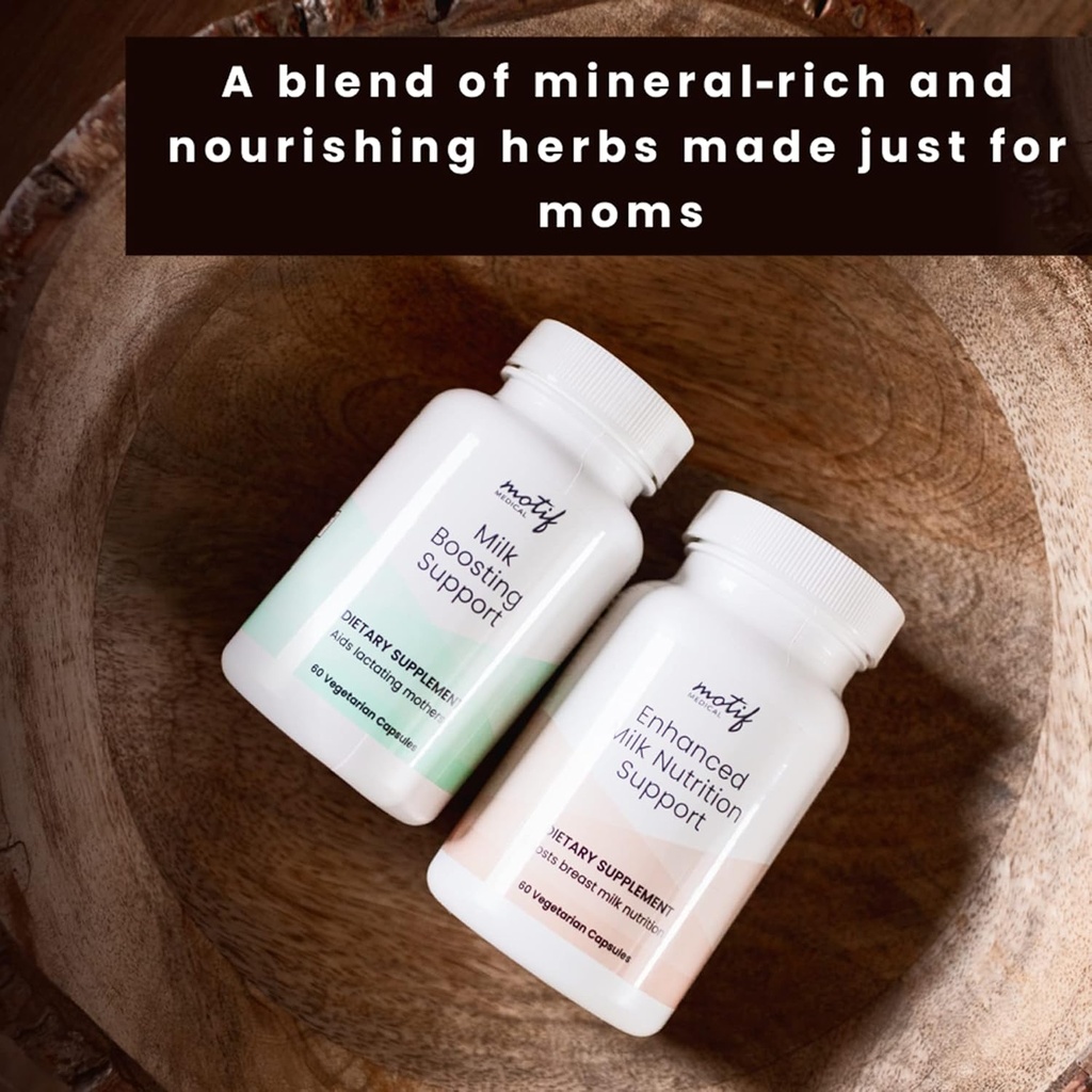 Motif Ιατρικό Γάλα Ενίσχυση Υποστήριξη Γαλουχία συμπλήρωμα - Υποστήριξη Γαλουχίας για τη Νοσηλευτική Moms w/Vitamins - Συμπληρώματα Θηλασμός για την αύξηση της προσφοράς γάλακτος - Συμπλήρωμα Νοσηλευτικής (60 κάψουλες)