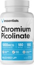 Bucked Up Χρώμιο Picolinate 1000mcg ανά υπηρεσία, Bucked Up Essentials (180 σερβιέτες, 180 δισκία)
