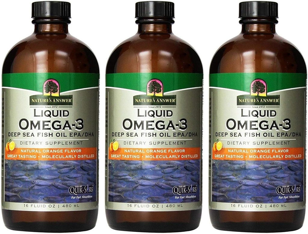 (3 PACK) - Natures Απάντηση - Ωμέγα 3 Υγρό 