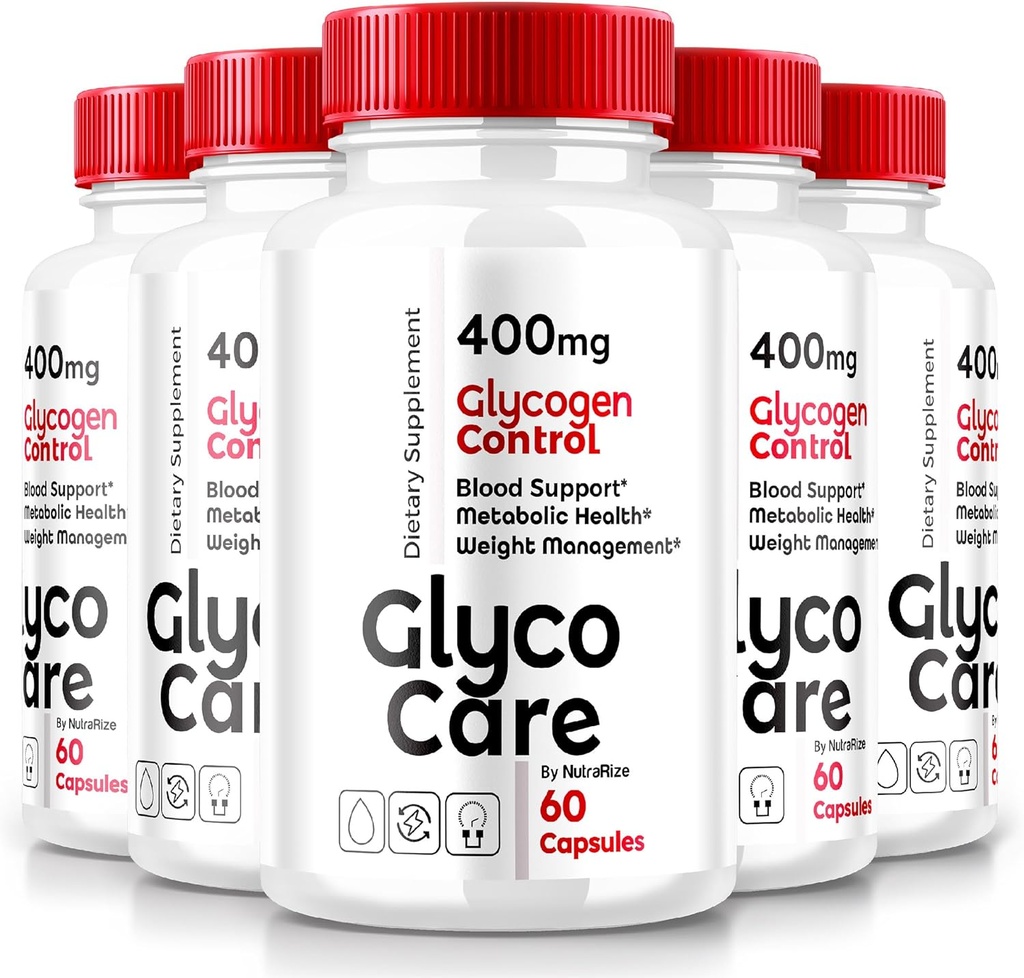 (5 Pack) Glyco Care Κάψουλες, Glyco Care Advanced Blood Support Supplement, Glyco Care Health Support Pills, Maximum Strength Formula για τη συνολική ευεξία, Όλα τα φυσικά GlycoCare Κριτικές (300 κάψουλες)