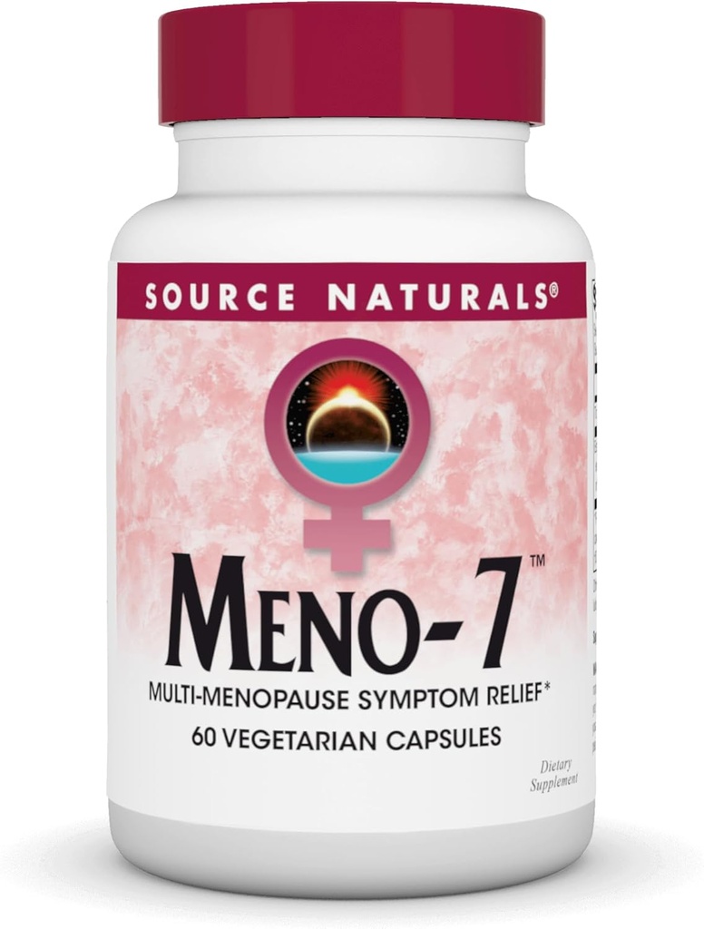 Source Naturals Meno-7, Multi-Menopause Symptom Relief* - 60 κάψουλες χορτοφάγων