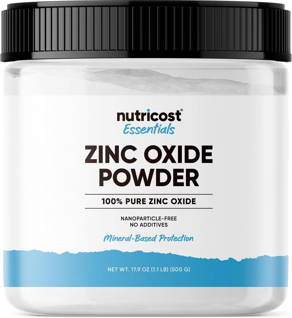 Nutricost oxide ψευδάργυρος σε σκόνη (500 γραμμάρια) 100% καθαρό, χωρίς πρόσθετα - Vegan, μη GMO, Nutricost Essentials