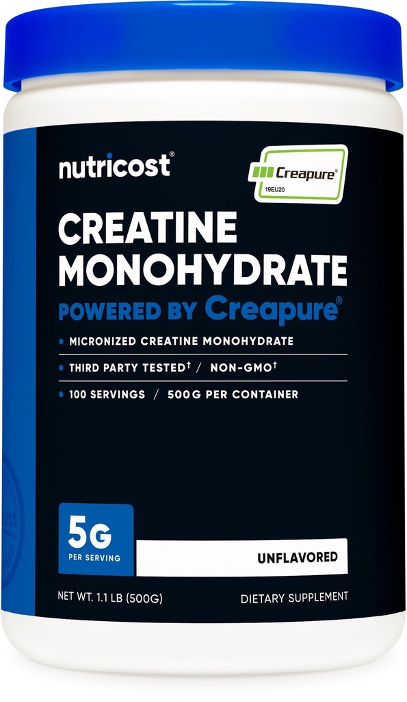 Nutricost Creapure® Creatine Monohydrate 500 Grams