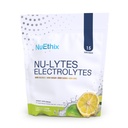 NuEthix Formulations NU-LYTES Electrolytes Hydration Packets, Zero Calories, Zero Sugar, Zero Carbs, Non-GMO, Electrolytes Powder Packets, Glycogen Replenishment, 15 Servings (Lemon Lime)