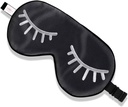 ZIMASILK 100% Φυσική μάσκα ύπνου μετάξι Blindfold, Προσαρμόσιμη Super-Smooth μαλακή μάσκα ματιών για ύπνο με τσάντα(Eyleashes)