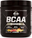 PMD Sports BCAA Φορτισμένο Delicious Amino Acid Drink Mix για την απόδοση και την αποκατάσταση - Αύξηση της λειτουργίας μυών για την προπόνηση και την καθημερινή ενέργεια - Δαχτυλίδι Peachάκινο Sour (30 εξυπηρετούν)
