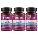 Προϊόντα καθαρότητας MyBiotin ProClinical – Thicker Hair Ξεκινώντας σε 3 εβδομάδες & Καταπολέμηση ρυτίδες - MB40X Πατενταρισμένο Biotin Vitamin B7 Matrix w/Astaxanthin - 40X More Soluble vs Συνηθισμένη Βιοτίνη, 90 κάψουλες Veg