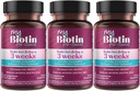 Προϊόντα καθαρότητας MyBiotin ProClinical – Thicker Hair Ξεκινώντας σε 3 εβδομάδες & Καταπολέμηση ρυτίδες - MB40X Πατενταρισμένο Biotin Vitamin B7 Matrix w/Astaxanthin - 40X More Soluble vs Συνηθισμένη Βιοτίνη, 90 κάψουλες Veg
