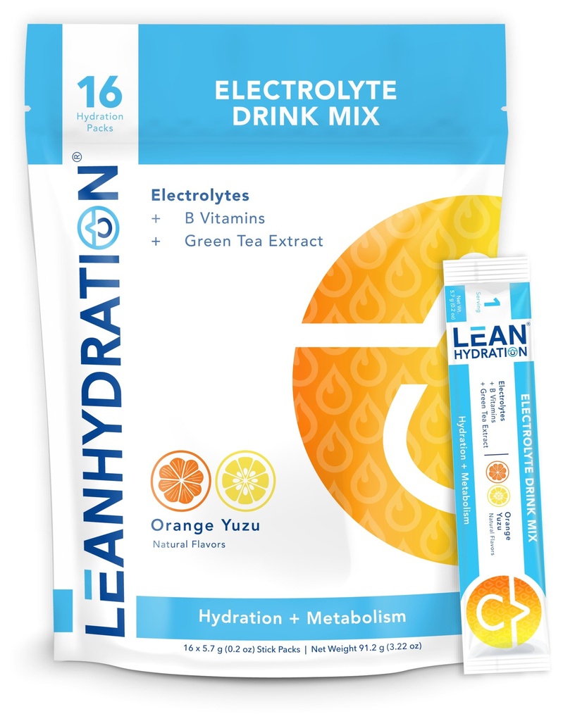 LEAN Hydration Daily Electrolyte Packets Drink Mix 