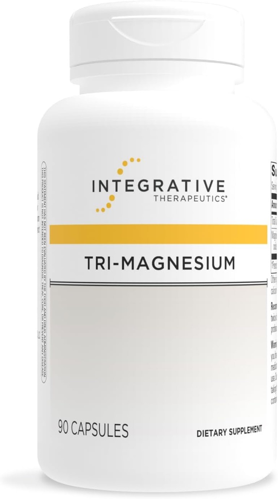 Ολοκληρωτικά Θεραπευτικά Tri-Magnesium - Υποστηρίζει Κυτταρική Ενέργεια & Ενέργεια Μεταβολισμός* - Συμπλήρωμα Μαγνήσιου για την υποστήριξη της υγείας της καρδιάς & των νεύρων* - Γαλακτο-ελεύθερο & χωρίς γλουτένη - 90 κάψουλες (90 εξυπηρετούν)