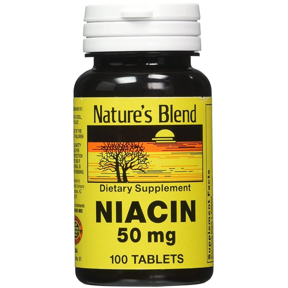 Nature's Blend Niacin 50 Milligram 100 Ταμπλέτες