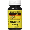 Nature's Blend Niacin 50 Milligram 100 Ταμπλέτες