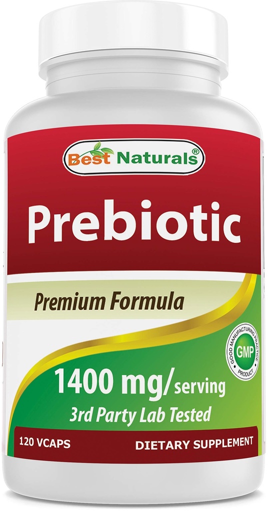 Best Naturals Προβιοτικά Ίνες XOS (Xylo Ολιγοσακχαρίτης) 1400mg Σερβίροντας κάψουλες 120 Veg