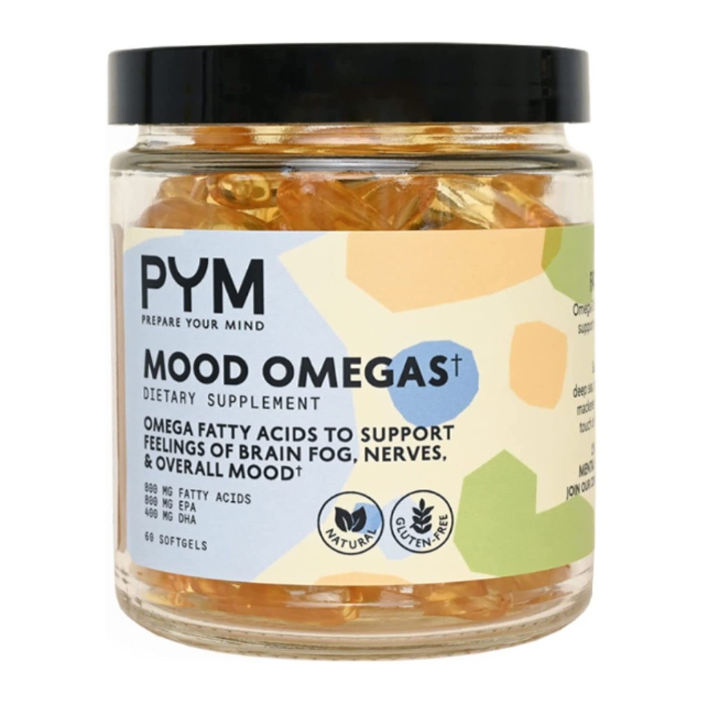Ωμέγα-3 συμπλήρωμα από PYM για Mood και συναισθηματική υποστήριξη (60 Count) 