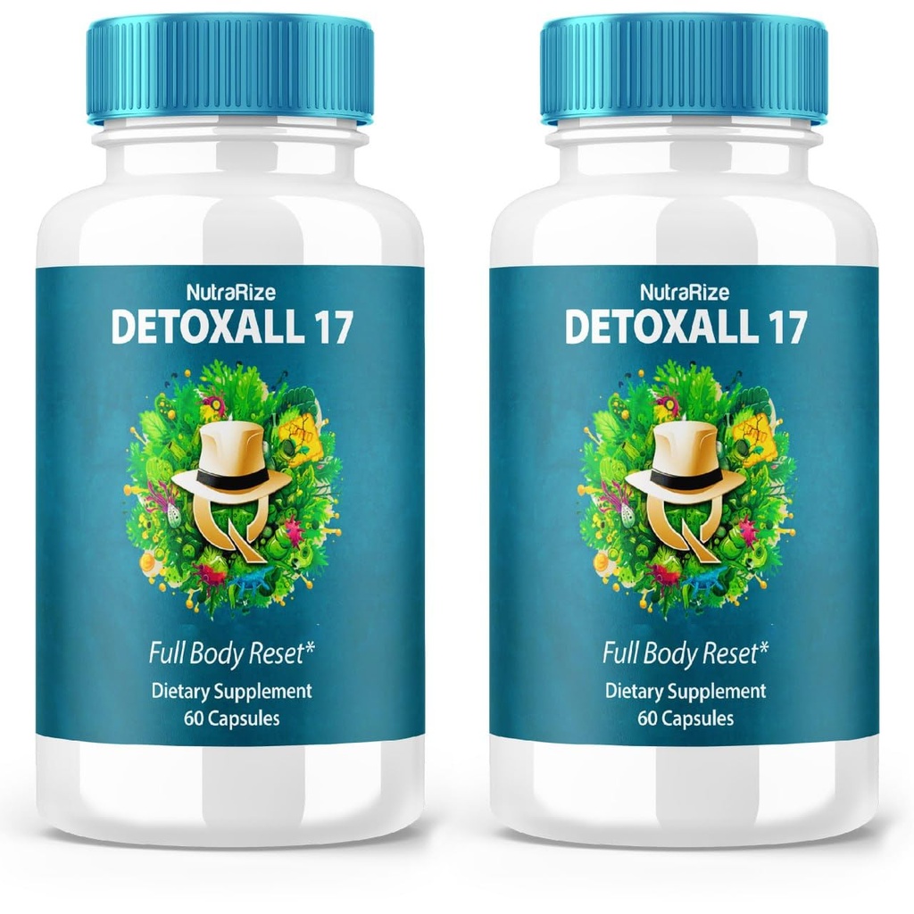 (2 Pack) DetoxAll 17, DetoxAll 17 Full Body Reset, DetoxAll17 Dietary Supplement for Overall Health and Wellness, Maximum Strength All-Natural Pills to Boost Energy, Detox All 17 Review (120 Capsules)