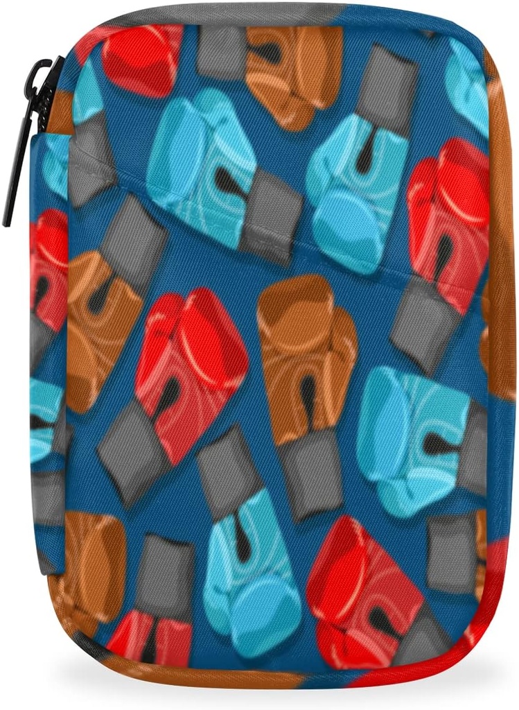 Αθλητισμός Boxing Gloves Χάπια υπόθεση Weekly Medicine Organizer με τσάντα ταξιδιού επτά ημερών Χάπια κουτί Βιταμίνη συμπλήρωμα κουτί χάπια ψαριών