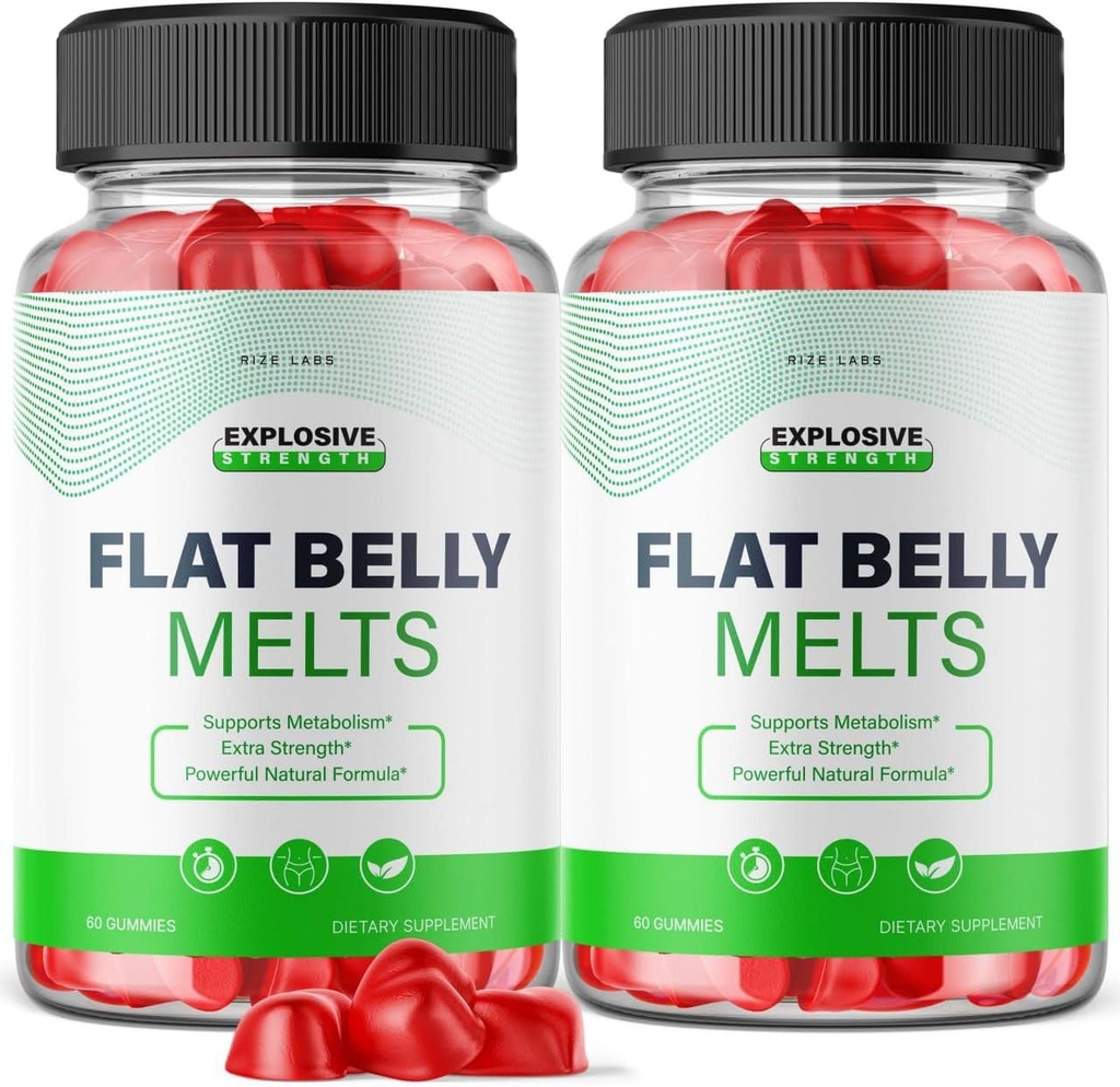 rize labs - Flat Belly Melts Keto ACV Gummies για Σύνθετη απώλεια βάρους με μηλίτη ξύσμα μήλου, συμπλήρωμα βοηθά στη μείωση του λίπους κοιλιά (120 Gummies)