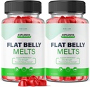 rize labs - Flat Belly Melts Keto ACV Gummies για Σύνθετη απώλεια βάρους με μηλίτη ξύσμα μήλου, συμπλήρωμα βοηθά στη μείωση του λίπους κοιλιά (120 Gummies)