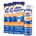 Alka-Seltzer Energy Boost: Καφεΐνη & Guarana, Βιταμίνες Β, Υποστηρίζει ψυχική εγρήγορση και φυσική ενέργεια, ημερήσιο συμπλήρωμα ενέργειας, Fizzy δισκία, χωρίς ζάχαρη, ελαφρύ τροπικό άρωμα παντς, 30ct