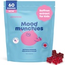 JoySpring Mood Munchies Saffron Gummies for Kids 4+ | Saffron Extract Supplement with GABA, Passion Flower & St Johns Wort | Sugar Free Vegan Brain Support & Kids Focus Gummies | Crafted in USA
