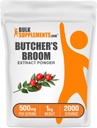 BulkSupplements.com Butcher's Broom Extract Powder - Butchers Broom, Herbal Supplement - Vegan & Gluten Free, 500mg per Serving, 1kg (2,2 lbs) (Pack of 1)