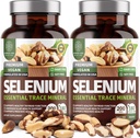 2-Pack N1N Premium καθαρό σελήνιο [Max Απορρόφηση, 200MCG] για την υποστήριξη της ανοσίας, της καρδιάς και της υγείας του προστάτη, 360 Veg Caps