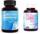 BioEmblem Women's Triple Magnesium Complex Ομορφιά Προβιοτικά - 120 Piece ποικιλία - Χωρίς γεύση
