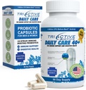 TriActive Biotics Daily Care - Προβιοτικά για γυναίκες και άνδρες, Προβιοτική ανάμειξη με 6 Δισεκατομμύρια CFU - Προβιοτικά για Digestive Υγεία - Υποστήριξη Οπίσθια Υγεία, Ανοσολογική Άμυνα - 90 Κάψουλες