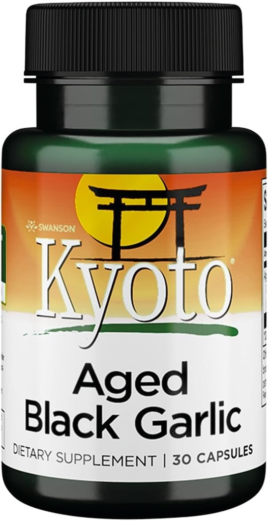Swanson Ηλικία Μαύρο Σκόρδο 650 Milligrams 30 Κάψουλες