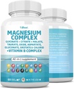 60 Count Magnesium Complex 2285mg with Magnesium Glycinate Citrate Oxate Oxate Taurate Aspartate Gluconate Orotate & Mag Chloride, ψευδάργυρος Manganese χαλκού & βιταμίνη C B1 B2 B6 B12 Complex USA