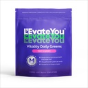 L'Evate You Vitality Daily Greens Powder (28 Services) 30 Superfoods, 9 Greens - for a Cellular Energy Boost, Powered by M-Charge Complex for All Day Energy (Tart Cherry)