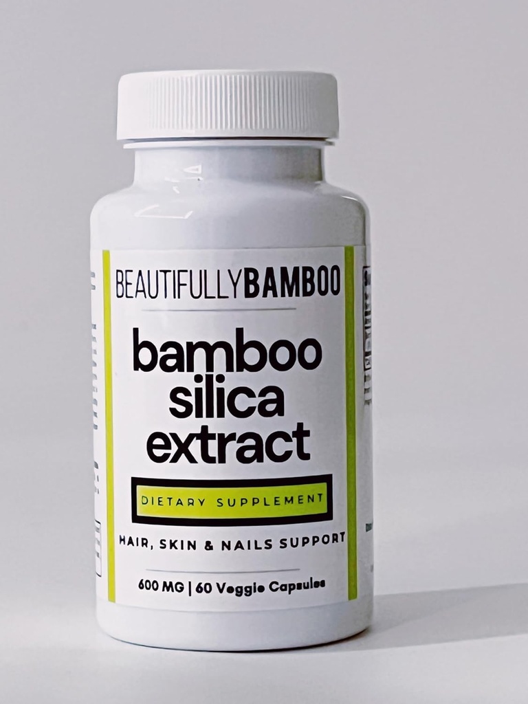 Generic Bamboo Silica Extract Capsules [Beautifully Bamboo], 60 Count (Pack of 1)