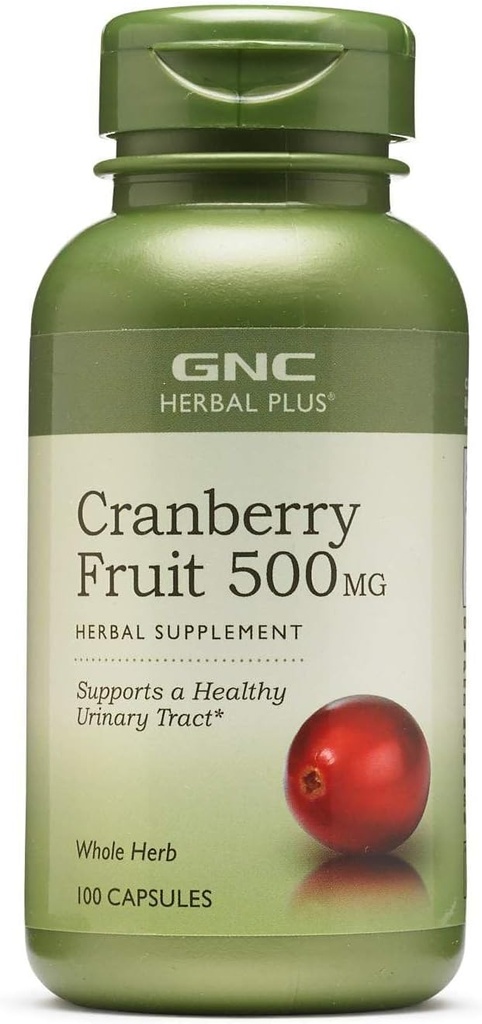 GNC Herbal Plus ολόκληρο βότανο Cranberry 500mg 100 κάψουλες
