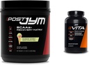 Post JYM Active Matrix Post-Workout με BCAAs, Γλουταμίνη & More ουράνιο τόξο Sherbert Γεύση + Vita JYM Πολυβιταμίνη αθλητή με πάνω από 25 βασικά συστατικά 60 δισκία