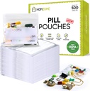 Homezome Pill Pouch Τσάντες 6 εκατομμύρια Συσκευασία των 500- BPA Δωρεάν 3x2,75 ίντσες Reuseable Pill Pouchs για την ιατρική με Write on Label Clear Small Ziplock Τσάντες για χάπια, κοσμήματα και Travel Pill Organizer