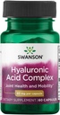 Swanson High Potency Hyal- Joint Hyaluronic Acid Complex 83 Milligrams 60 Κάψουλες