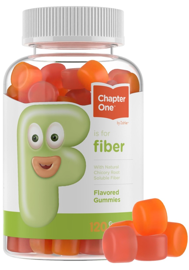 Zahler - Fiber Gummies για ενήλικες & παιδιά (120 Count) Certified Kosher Adult & Kids Fiber Gummy Chews for Digestion Support, Healthy Regularity & Γενική Υγεία - Chewable Children's Fiber Συμπληρώματα