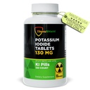 Potassium Iodide Tablets 130 mg | 120ct KI Tablets - Nuclear Radiation Protection - Potassium Iodine Pills - YODO Naciente - KI Pills - USA - ThyroShield