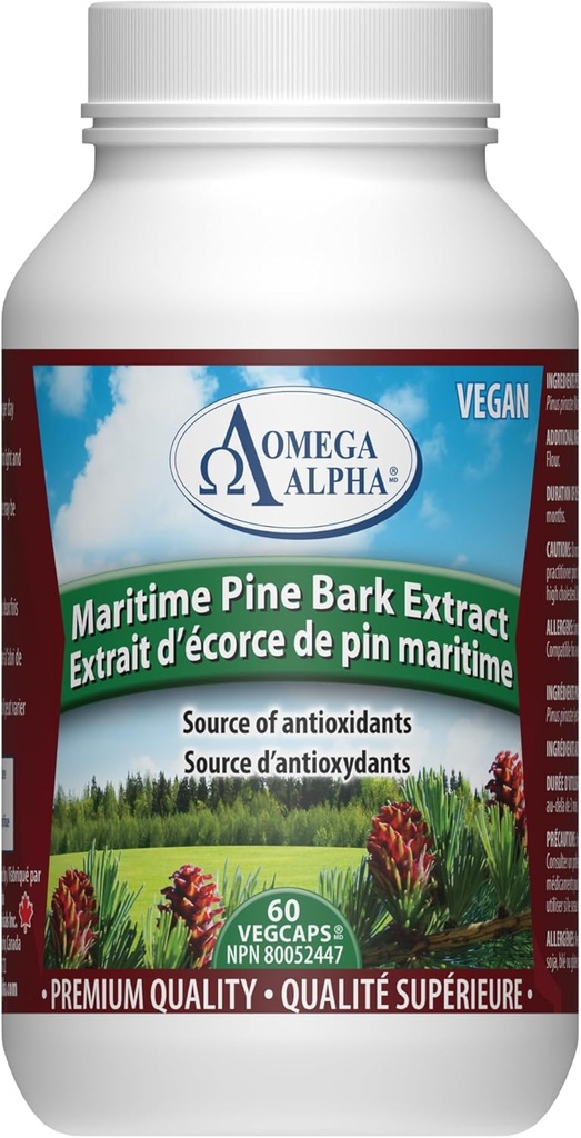 Omega Alpha Maritime Pine Bark Extract Anti Hypertenstion 60 Κάψουλες