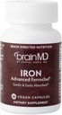 BRAINMD Dr Amen Iron - 30 κάψουλες - Υποστηρίζει την παραγωγή ενέργειας, γνωστική λειτουργία & γονιδιακό κανονισμό - Ευγενής & εύκολα απορροφηθεί - χωρίς γλουτένη - 30 εξυπηρετούν
