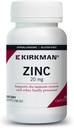 Kirkman - Ψευδάργυρος 20mg - 100 Κάψουλες - Ανοσοποιητική Υποστήριξη - Υψηλή Απορρόφηση - Υποαλλεργικό