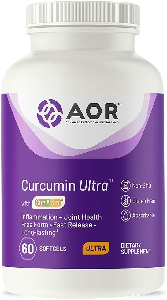 AOR, Curcumin Ultra, Premium συμπλήρωμα, γρήγορης δράσης κοινή υποστήριξη, 60 Softgels (60 εξυπηρετούν)