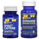 NATURAL STACKS Smart Caffeine + Dopamine Brain Food Bundle - Supports Energy, Focus & Mental Drive* - 120 Total Capsules