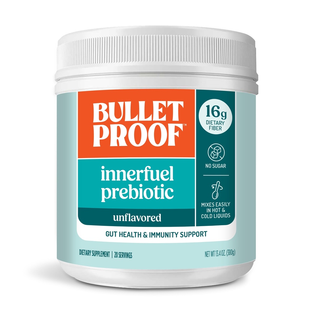 Αλεξίσφαιρο Αγευσμένο Εσωτερικό Καύσιμο Prebiotic Fiber Powder, 13,4 Ουγγιά, συμπλήρωμα για την υγεία των ούλων, Digestive Υγεία και Ανοσολογική Υποστήριξη, Φυτικά Προβιοτικά που προέρχονται, 0g Ζάχαρη, Συσκευασία μπορεί να Vary