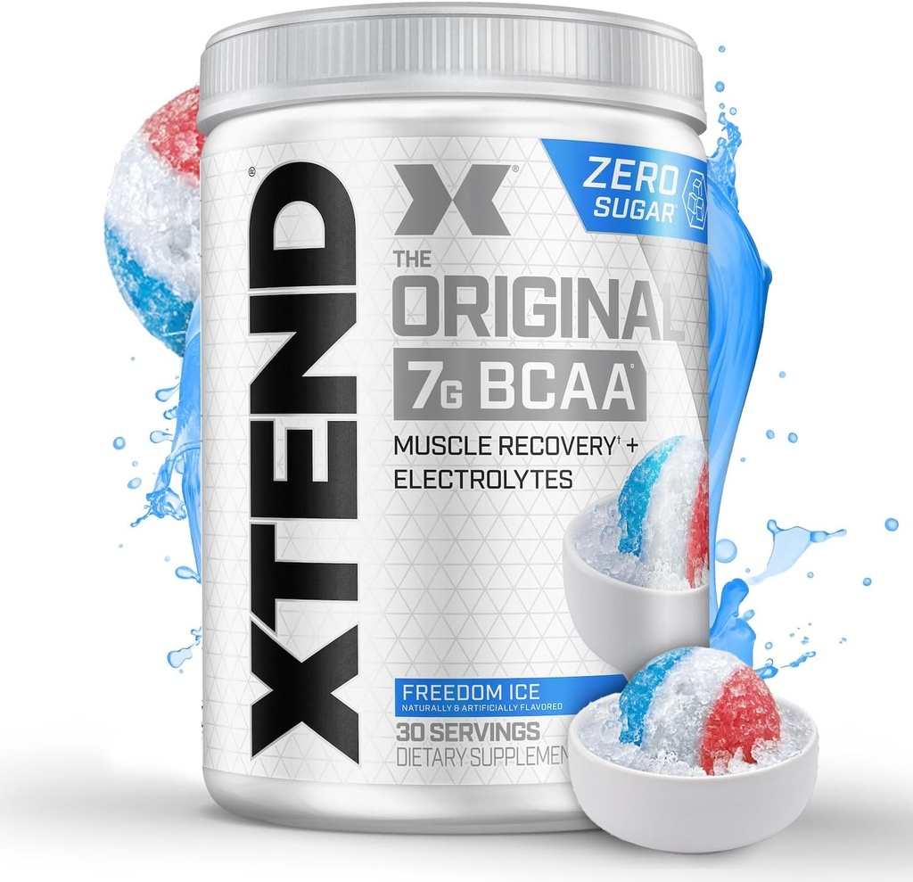 Xtend αρχική BCAA σκόνη 7g BCAA και 2.5g L-Γλουταμίνη, ζάχαρη δωρεάν μετά την προπόνηση μυϊκή αποκατάσταση ποτό με Αμινοξέα για άνδρες και γυναίκες, 30 εξυπηρετούν
