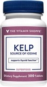 The Vitamin Shoppe Kelp (από το Atlantic Kelp & Pastium Iodine), Πηγή ιωδίου, Θυρεοειδής Υποστήριξη, Υποστηρίζει Ενέργεια & Σταμίνα (300 δισκία)