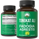 Tongkat Ali + Fadogia Agrestis 2-σε-1 T συμπλήρωμα για τους άνδρες. Ultra High Strength Tongkat-Ali Longjack Extract + Fadogia Agrestis Extract. Κάψουλες Vegan. Υποστήριξη της Φυσικής Ενέργειας. Δοκιμάστηκαν Χάπια ΗΠΑ
