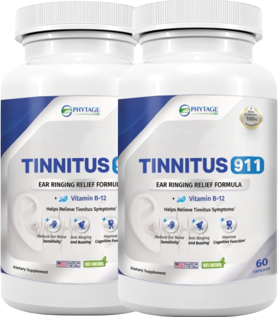 Tinnitus 911 - Tinnitus Relief Supplement - Ear Ringing Relief - 2 Pack